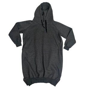 Nutexrol hoodie women's L gray soft knit pullover side pockets long length